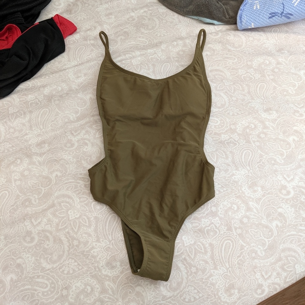 NWOT olive one piece price not negotiable - Picture 2 of 5